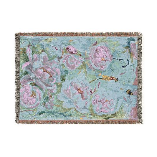 Peonies Please - Woven Blanket