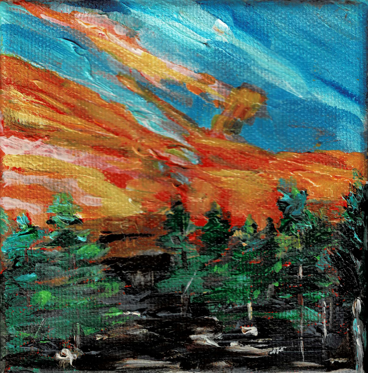 Serene Trail 4"x4"